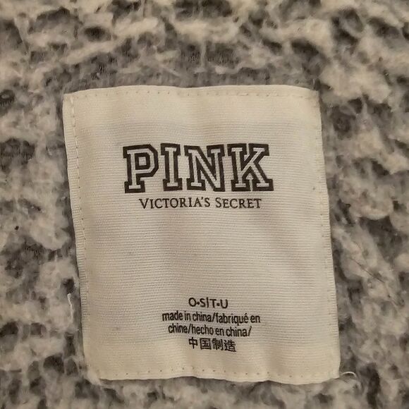 Victoria's Secret PINK Sherpa Open Cardigan Sz OS - Picture 5 of 5